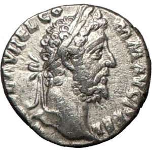 COMMODUS sacrificing over altar 191AD Authentic Silver Rare Ancient 