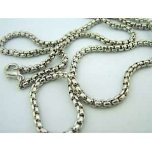    Silver Plated 30 Jewelry Chain Cuban Link Necklace Jewelry