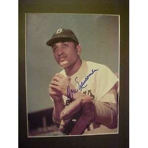Don Newcombe Brooklyn Dodgers Autographed 12 x 15 Professionally 