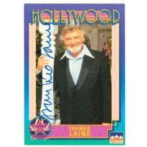 Frankie Laine Autographed Hollywood Walk of Fame Trading Card