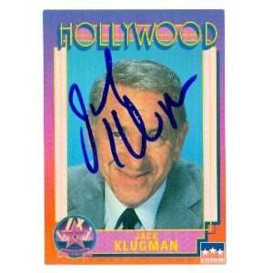  Jack Klugman Autographed Hollywood Walk of Fame Trading 