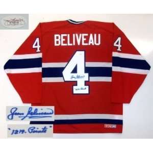 Jean Beliveau Signed Montreal Canadiens 1219 Jersey Jsa