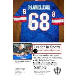 Joe DeLamielleure Autographed Jersey   Buffalo Bills