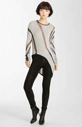Helmut Lang Intarsia Asymmetrical Sweater $370.00