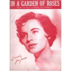  Sheet Music In A Garden Of Roses Joni James 197 