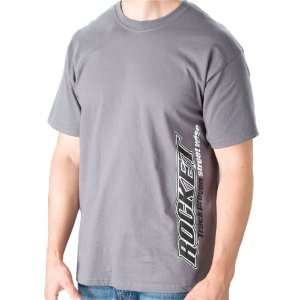 Joe Rocket Logo Mens Short Sleeve Racewear Shirt   Charcoal / 2X 