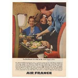   MacMichael Family Sherman TX Air France Print Ad