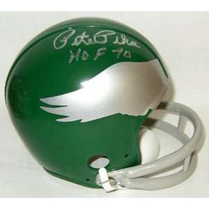 Pete Pihos Memorabilia Signed Philadelphia Eagles Throwback Mini 