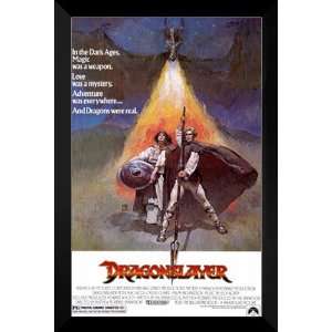   Dragonslayer FRAMED 27x40 Movie Poster Peter MacNicol