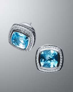 Blue Diamond Earrings  