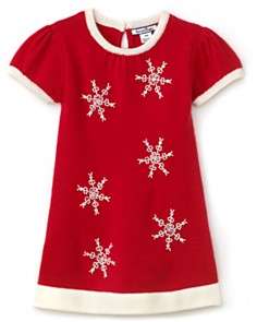 Hartstrings Infants Girls Cotton Short Sleeve Sweater Dress   Sizes 
