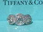 tiffany co circlet platinum diamond wedding engagement ring size 6