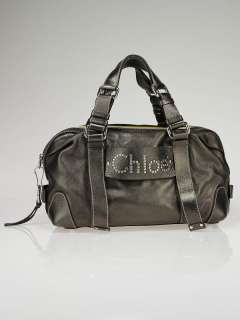 Chloe Bronze Metallic Leather Studded Patsy Tote Bag  