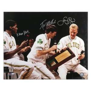 Larry Bird, Robert Parish and Kevin McHale Boston Celtics Autographed 
