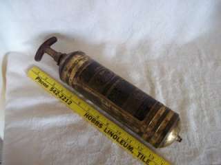 Vintage Brass Pyrene 1 Qt.Hand Held Fire Extinguisher  