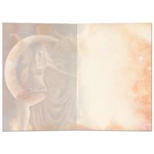 Fire Moon Fairy Greeting Card with Matching Envelope Tree Free 