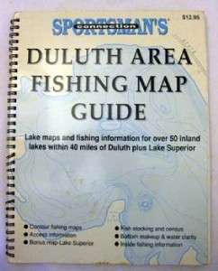 Duluth Area Fishing Map Guide Sportsmans Minnesota  