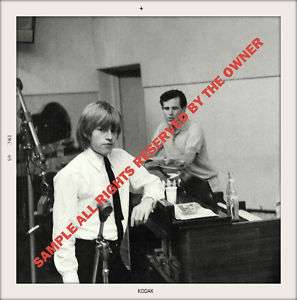 ROLLING STONES Brian Jones Snapshot studio 1965  