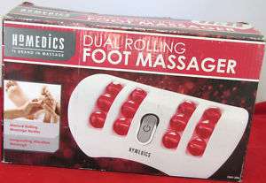 USED HOMEDICS DUAL ROLLING FOOT MASSAGER RED FMV 200  