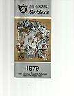 1979 oakland raiders football media guide excellent expedited shipping 