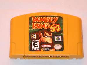 Donkey Kong 64 Nintendo 64 Game N64 Fun DK donky rareware donk yellow 