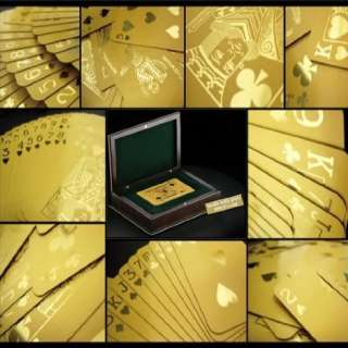 Best Gift 24k Gold Poker Card / Pure Gold playing card   w/o Color 