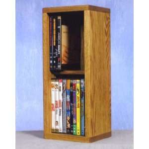   : Wood Shed Small Capacity 2 Shelf CD DVD Rack (Oak) 215: Electronics