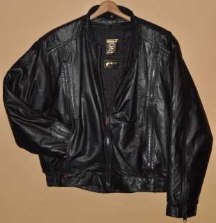 Hein Gericke black leather Cafe Racer Motorcycle Jacket,Thermoliner 