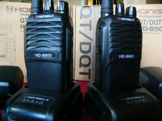 pair of hd 8900 vhf uhf high powered professional walkie talkies 