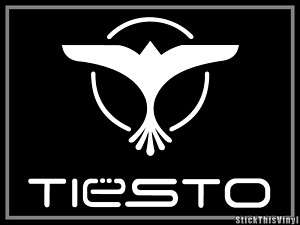 Tiesto Logo Bird Trance Techno Decal Vinyl Sticker (2x)  