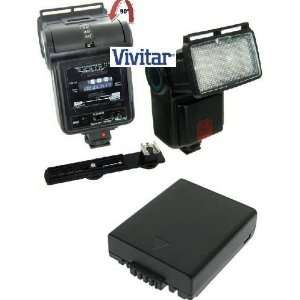  Vivitar SF4000 Swivel, Bounce & Zoom Slave Flash With Flash Bracket 