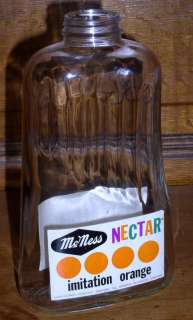 Owens Illinois Clear McNess Nectar 1 Quart Product Bottle  