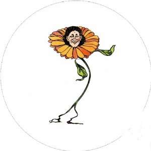  Flower Children 58mm Round Pin Lapel Badge Sunflower: Home 