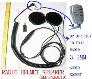 Motorcycle Helmet Speaker Headset for Radio Intercom 35  