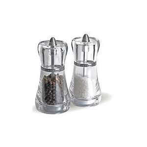 Cole and Mason Napoli Salt and Pepper Mill Set, Clear Acrylic  