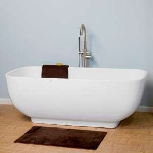 67 Etta Freestanding Acrylic Soaking Tub   No Overflow or 