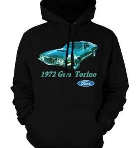   Torino Officially Licensed Classic Car Auto Hoodie Sweatshirt  