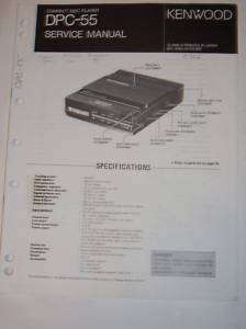 Kenwood Service Manual~DPC 55 Compact Disc Player CD  