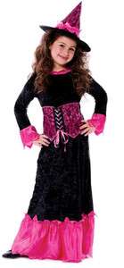   Pretty Pink Witch Dress Kids Halloween Costume 037693145770  