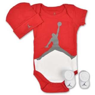   INFANT Jordan Big Jump Basketball Infants Three Piece Set, Red Shoes