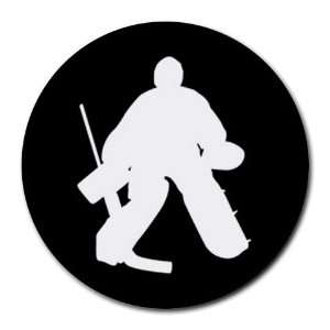  Hockey goalie player Round Mousepad Mouse Pad Great Gift 