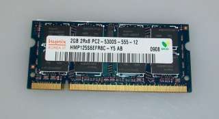 HYNIX   2GB 2Rx8 PC2 5300S 555 12 Laptop Memory RAM  