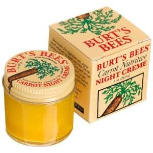  Burts Bees Carrot Nutritive Night Creme, 1 Ounce Jar 