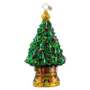 Christopher Radko Glass O Christmas Tree Holiday Ornament #1016310