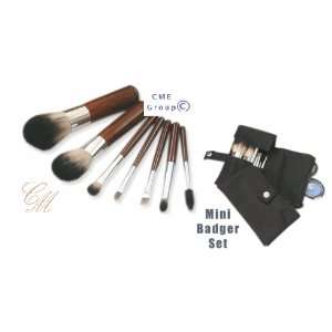  CMs Mini Badger Brush Set w Pouch 