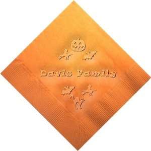     Personalized Embossed Napkins (Halloween)