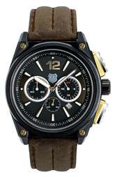 Andrew Marc Watches Round Leather Strap Watch $350.00