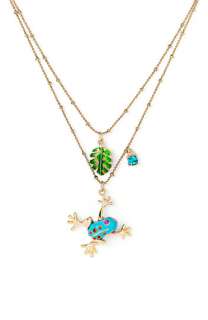 Betsey Johnson Frog Necklace  