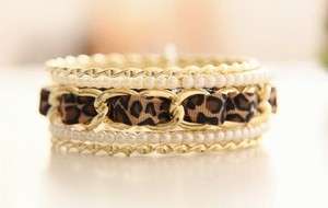   new style fashion leopard beads super attractive women bracelet sexy