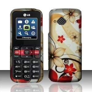 Red Flowers Hard Case Phone Cover PayLo LG 101 / LG102  